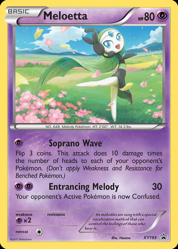 Meloetta PR-XY XY193  Pokemon TCG POK Cards