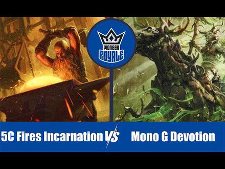 PIONEER | Decks: 5C Fires Incarnation VS Mono Green Devotion - Pioneer Royale 146