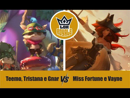Riot Lock l Teemo, Tristana e Gnar VS Miss Fortune e Vayne - LOR Royale 123
