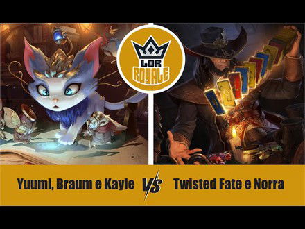 Riot Lock l  Yuumi, Braum e Kayle VS Twisted Fate e Norra - LOR Royale 125