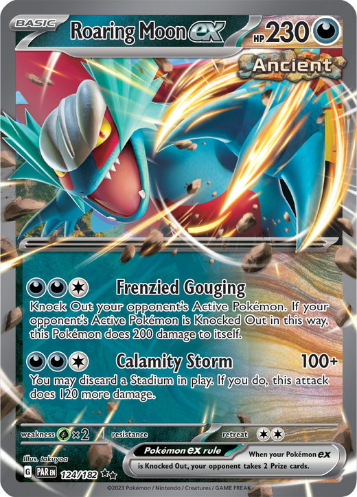 Roaring Moon ex sv4 124 | Pokemon TCG POK Cards