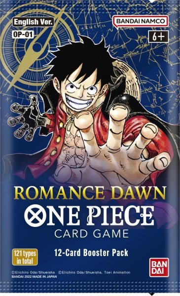 Booster Pack Romance Dawn translates to Pack d'extension Romance Dawn in French