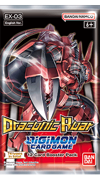 Booster tematico gioco di carte Digimon ruggito draconico [ex-03]