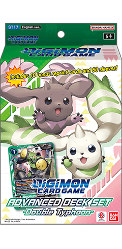 Juego de cartas Digimon doble tifón [st17]