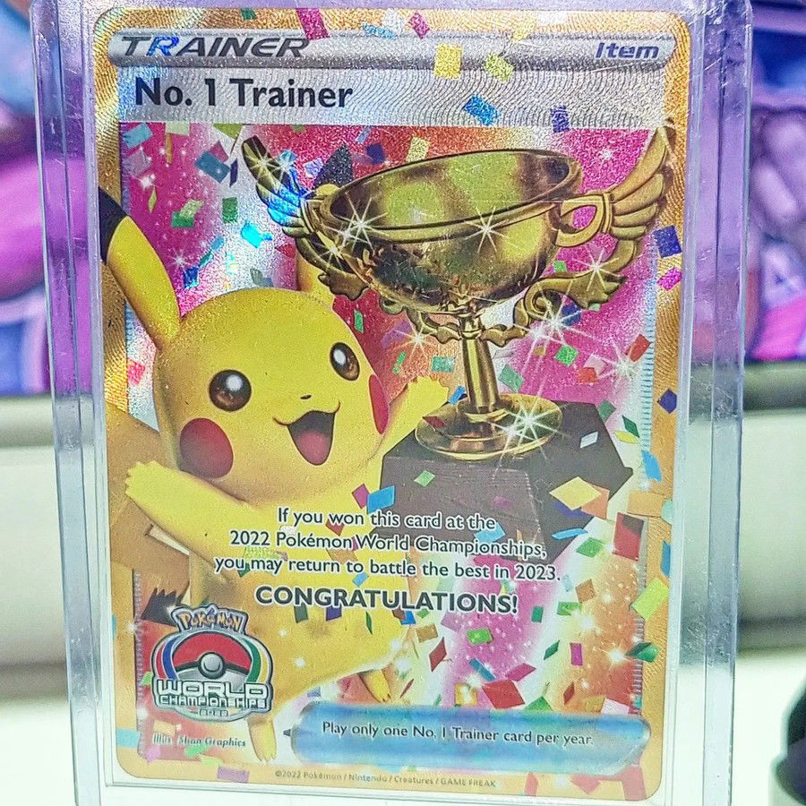 Poké Ball Trainer No. 1 Trophy card