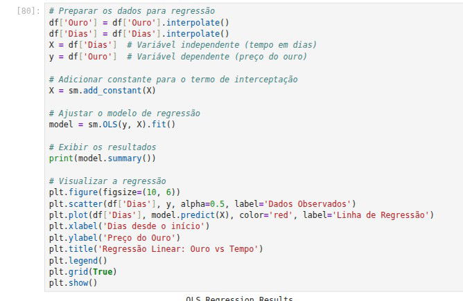 Regressão linear no Statsmodels