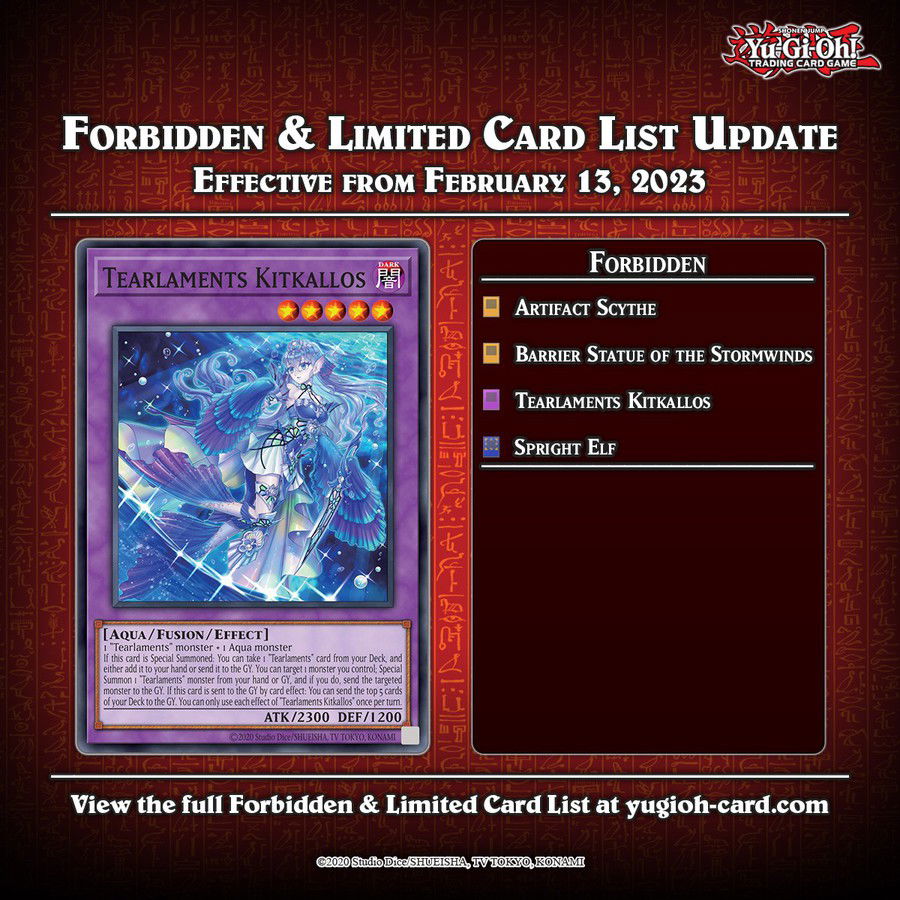 YuGiOh! TCG February 2023 Banlist Analysis YuGiOh TCG YGO