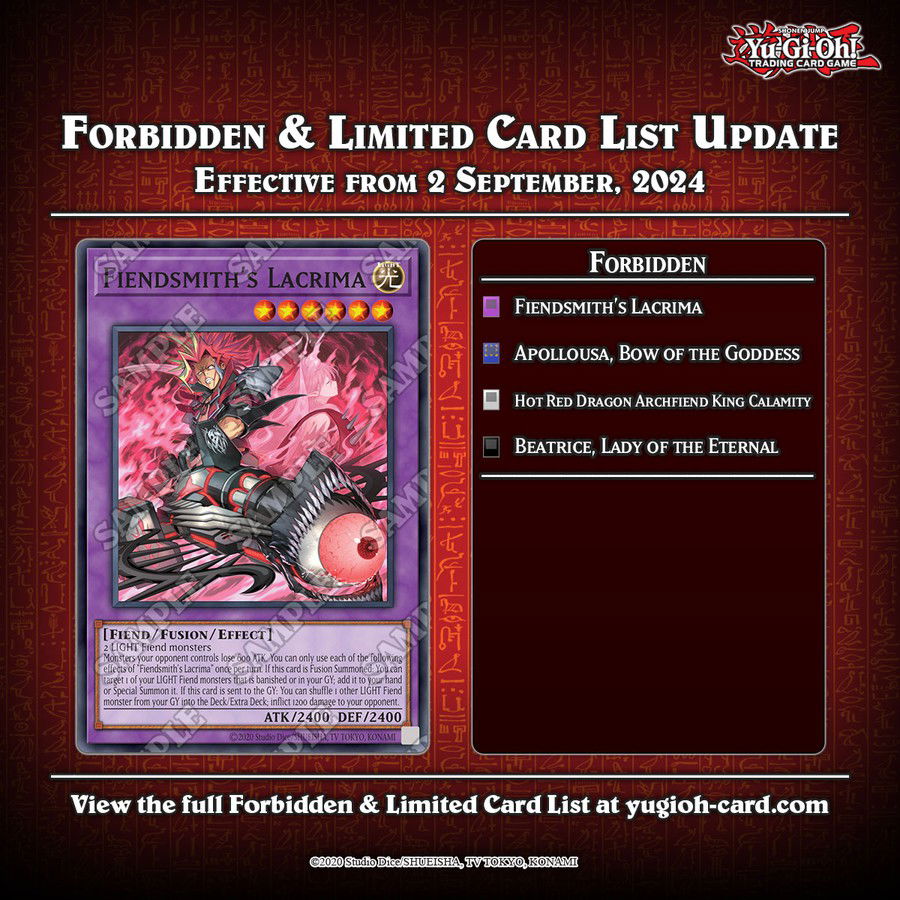 YuGiOh! TCG August 2025 Banlist Review