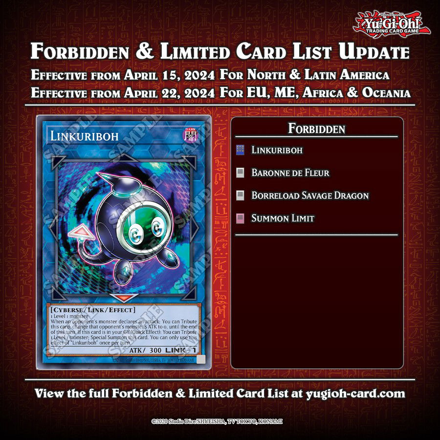 YuGiOh! TCG April 2025 Banlist Review