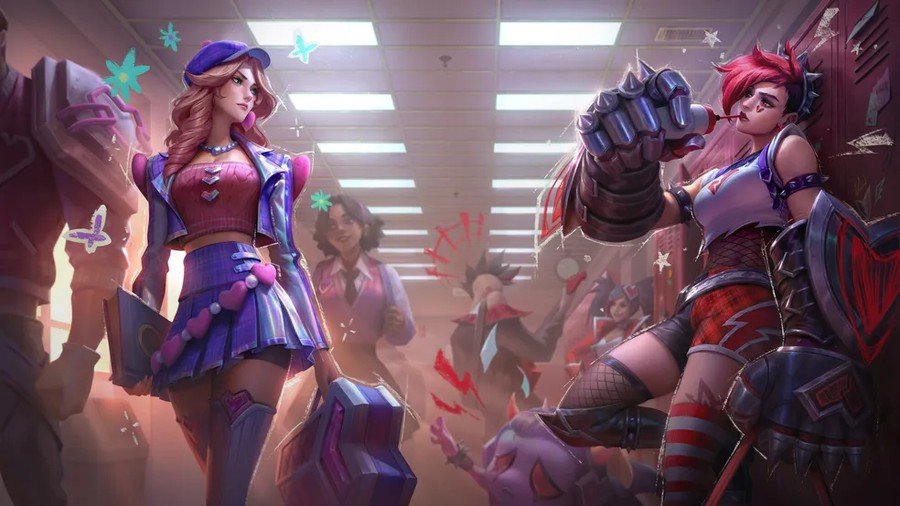 Caitlyn and Vi, from League of Legends