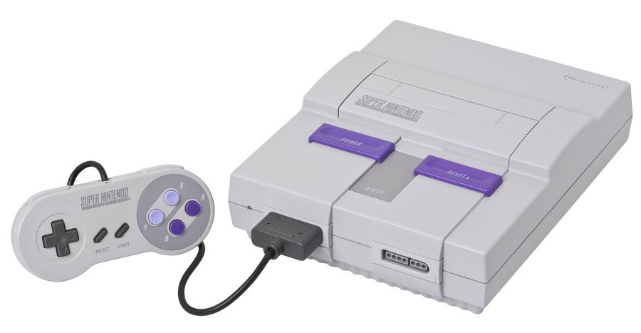 Super Nintendo Entertainment System, ou SNES, lançado em 1990