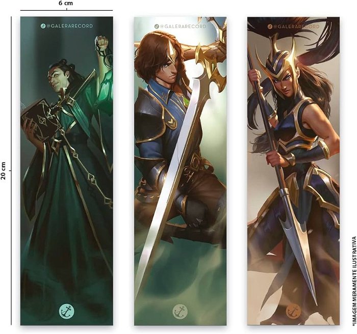 Bookmark depicting Thresh, Viego, and Kalista Before The Ruination