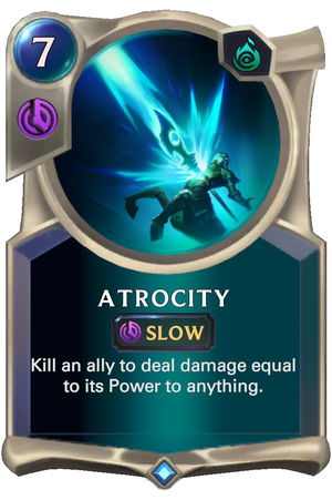 Atrocity — New Text: Slow