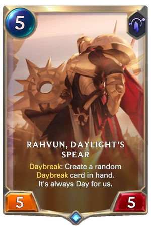 Rahvun, Daylight's Spear — New Text: 5/5