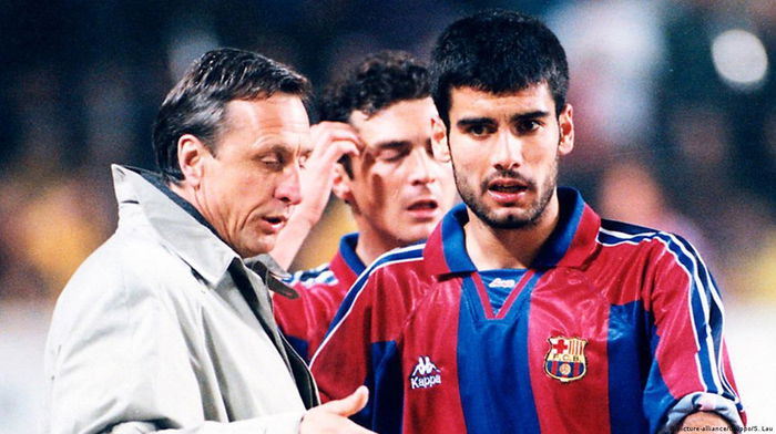 Pep and Johan Cruijff