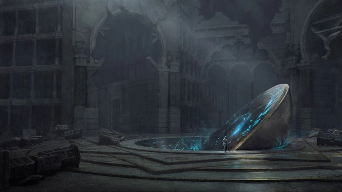 Concept Artwork of the Entrance to the Vaults of Helia - Riot Games