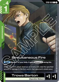 3x Simultaneous Fire | Trowa Barton (ST02-012)