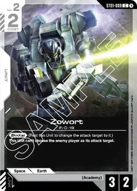 3x Zowort | F/D-19 (ST01-009)