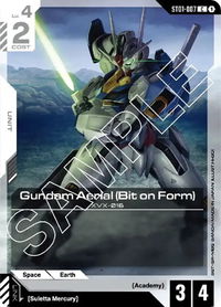 4x Gundam Aerial (Bit on Form) | XVX-016 (ST01-007)