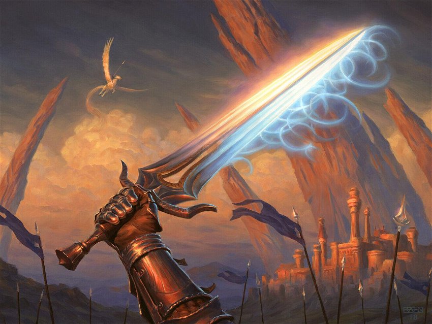 Artes de espadas de Modern Horizons são vendidas por um total de 62 mil reais