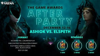 Black Lotus e cartas de Theros no evento Game Awards After Party do Arena