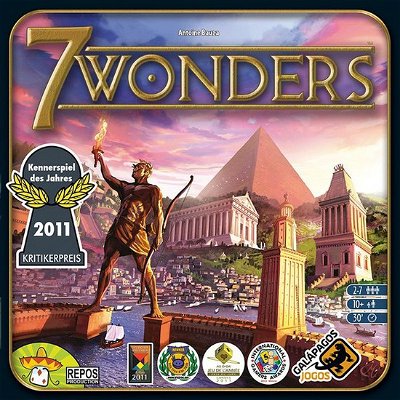 Review e regras de 7 Wonders - Erguendo uma civilização através das 7 maravilhas