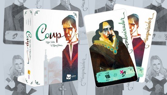 Coup (The Dystopian Universe) E Reformação De Uma Expansão) Jogo De Cartas  De Tabuleiro Em Inglês