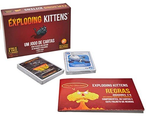 Exploding Kittens: peça favores, ataque amigos, veja o futuro - o que for preciso para evitar uma explosão!