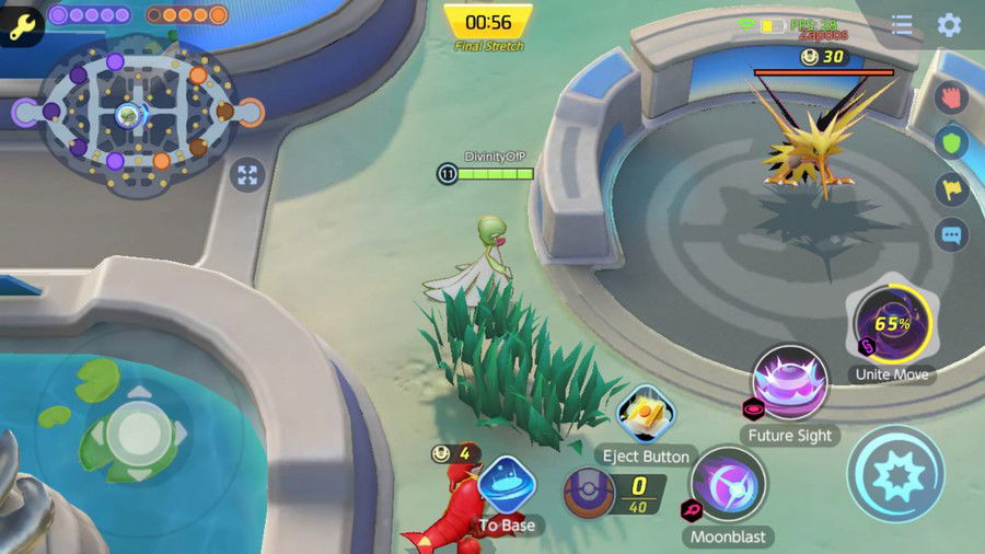 Zapdos will always appear in the center of the map at the 2 minute mark