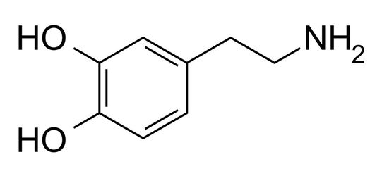 Molécula de Dopamina