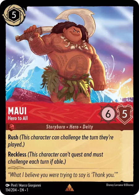 Maui - Hero to all