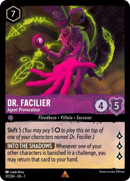 Dr Facilier- Agent Provocateur