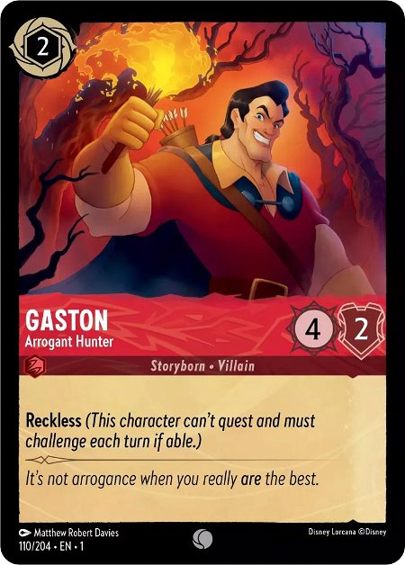 Gaston- Arrogant Hunter