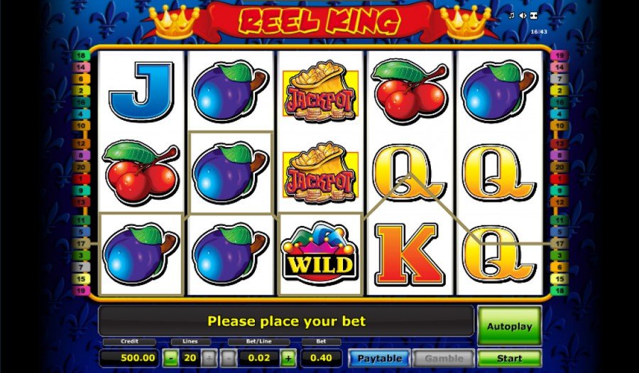 Screenshot from Reel King game