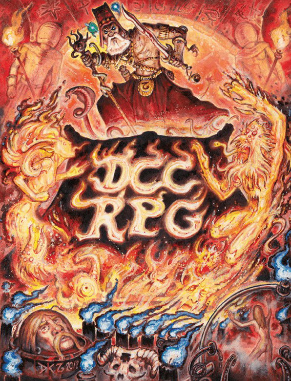 One of the covers of the game's rulebook "Dungeon Crawl Classics