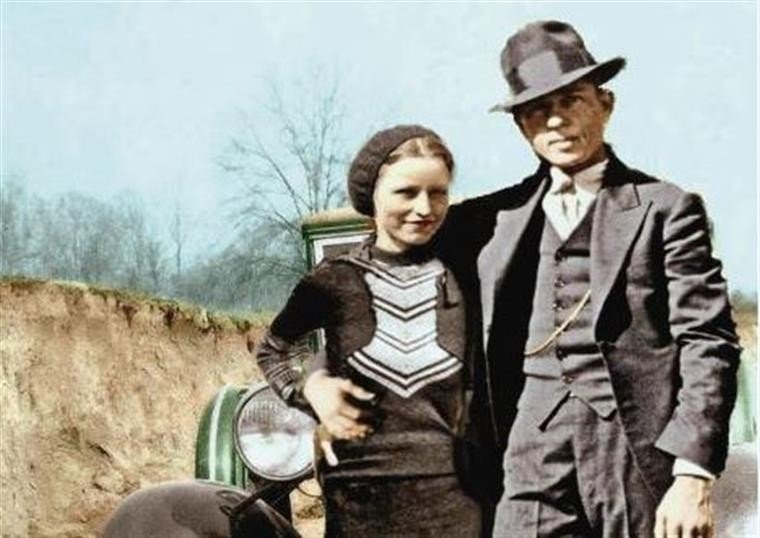 Bonnie e Clyde em 1930