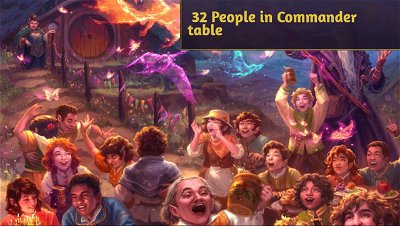 How to play Commander with 32 people: farewell party makes an imposing table