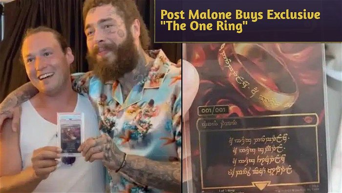 Post Malone Buys Exclusive "The One Ring", rumored to be worth US$2 Million Dollars