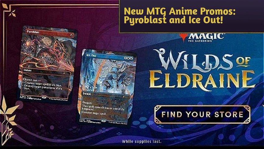 New MTG Anime Promos: Pyroblast and Ice Out!
