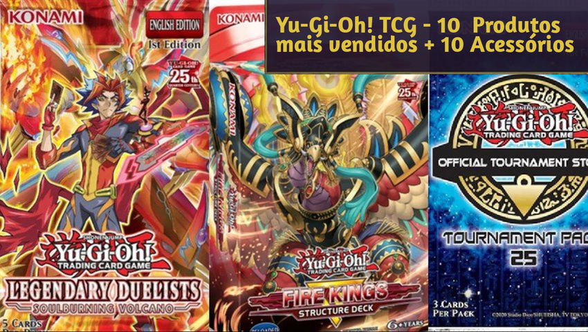 Yu-Gi-Oh! TCG - 10  Produtos mais vendidos + 10 Acessórios