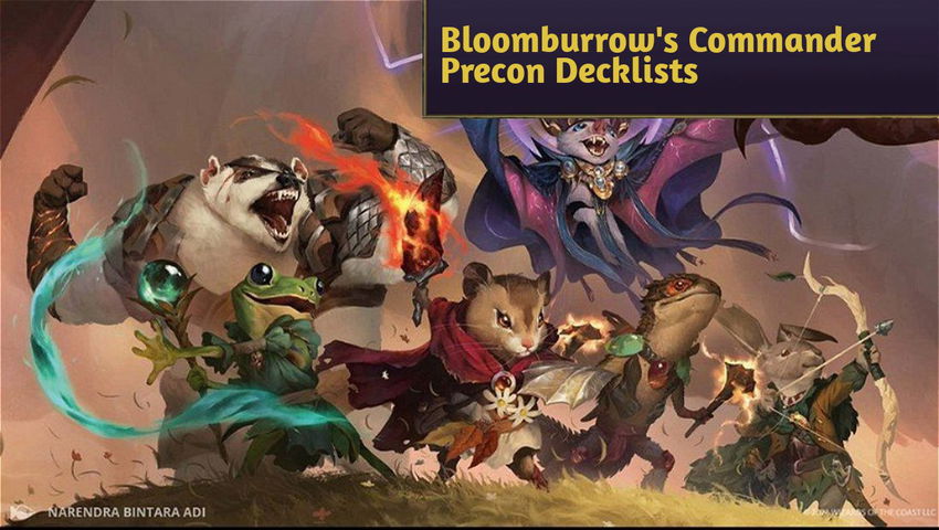 Bloomburrow's Commander Precon Decklists