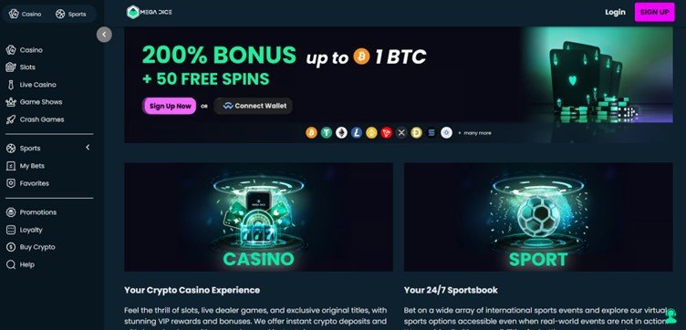 MegaDice is a fresh yet trustworthy gambling platform
