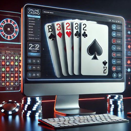 Sleek, modern playing cards used in online casinos, designed for optimal readability and user experience on digital platforms.