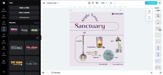 Image content of the Website