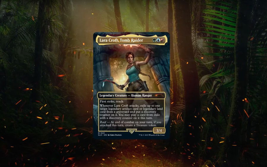 MTG And Secret Lair Announce Lara Croft Tomb Raider Cards