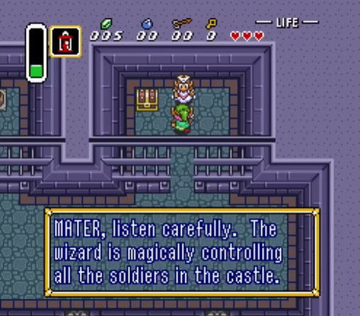 Prison in Legend of Zelda: A Link to the Past