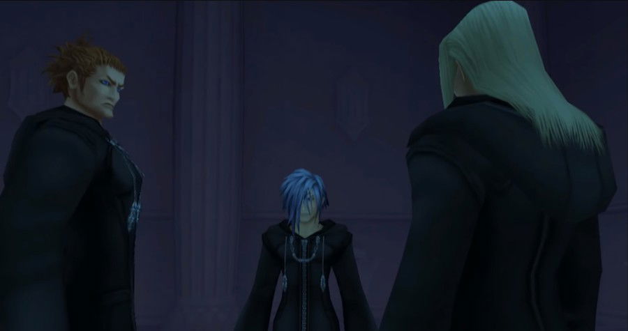 From left to right, Lexaeus, Zexion and Vexen