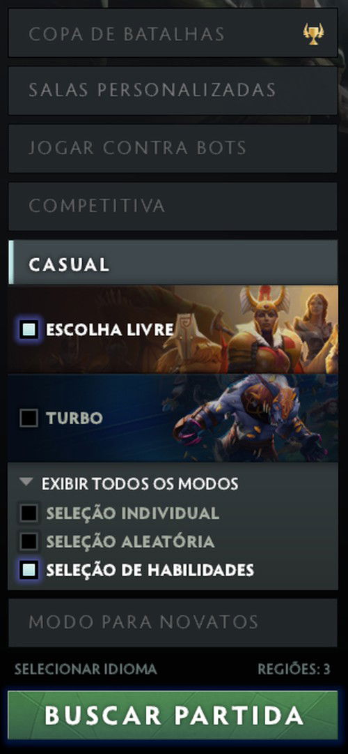 Modos de Jogo