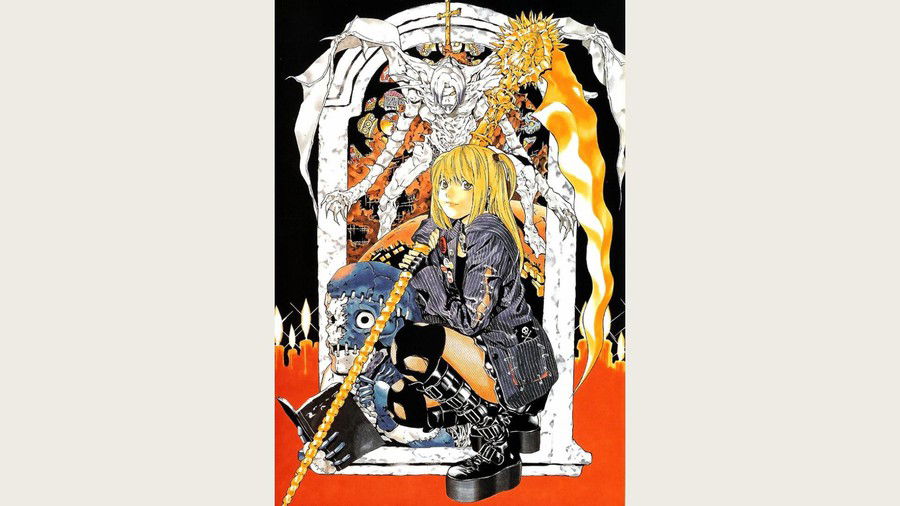 Misa on the cover of Death Note