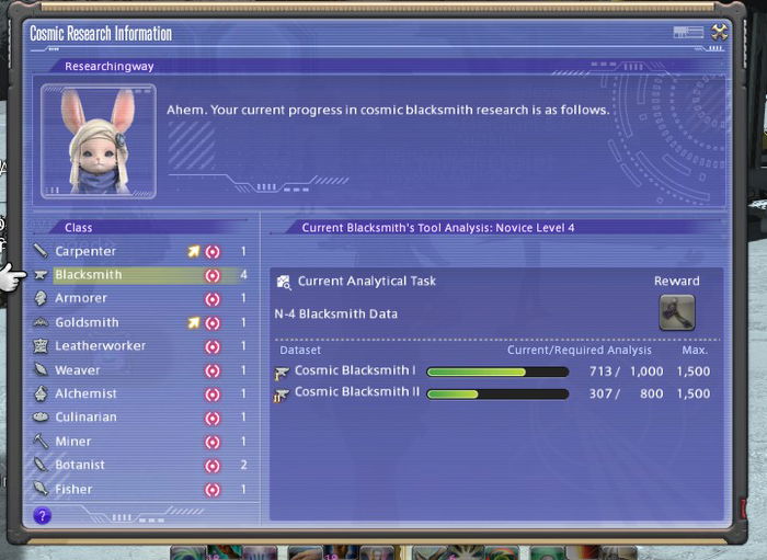 Researchingway menu. Once you have enough points, just upgrade the tool
